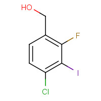 909186-21-6 (4-chloro-2-fluoro-3-iodophenyl)methanol chemical structure