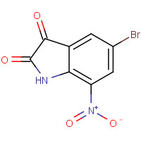 49764-59-2 5-bromo-7-nitro-1H-indole-2,3-dione chemical structure