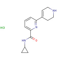 1206549-92-9 N-cyclopropyl-6-(1,2,3,6-tetrahydropyridin-4-yl)pyridine-2-carboxamide;hydrochloride chemical structure