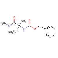 107640-45-9 benzyl N-[1-(dimethylamino)-2-methyl-1-oxopropan-2-yl]carbamate chemical structure