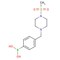 1428326-48-0 [4-[(4-methylsulfonylpiperazin-1-yl)methyl]phenyl]boronic acid chemical structure