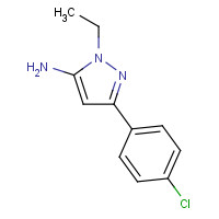1248397-50-3 5-(4-chlorophenyl)-2-ethylpyrazol-3-amine chemical structure