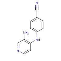 122957-34-0 4-[(3-aminopyridin-4-yl)amino]benzonitrile chemical structure