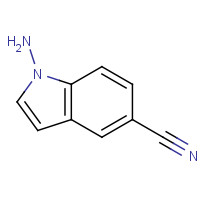 666828-89-3 1-aminoindole-5-carbonitrile chemical structure
