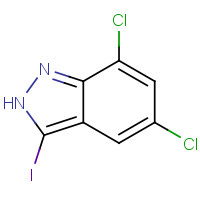 885271-35-2 5,7-dichloro-3-iodo-2H-indazole chemical structure