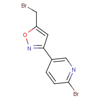 1231244-56-6 5-(bromomethyl)-3-(6-bromopyridin-3-yl)-1,2-oxazole chemical structure