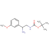 912762-85-7 tert-butyl N-[2-amino-2-(3-methoxyphenyl)ethyl]carbamate chemical structure