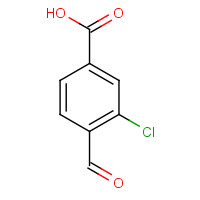 58588-59-3 3-chloro-4-formylbenzoic acid chemical structure