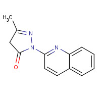 26322-25-8 5-methyl-2-quinolin-2-yl-4H-pyrazol-3-one chemical structure