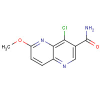872714-56-2 4-chloro-6-methoxy-1,5-naphthyridine-3-carboxamide chemical structure