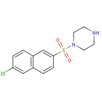 203521-17-9 1-(6-chloronaphthalen-2-yl)sulfonylpiperazine chemical structure