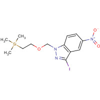 918440-15-0 2-[(3-iodo-5-nitroindazol-1-yl)methoxy]ethyl-trimethylsilane chemical structure
