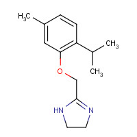 24243-97-8 2-[(5-methyl-2-propan-2-ylphenoxy)methyl]-4,5-dihydro-1H-imidazole chemical structure