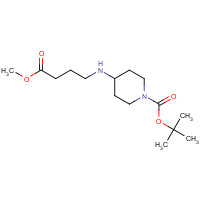 1178198-31-6 tert-butyl 4-[(4-methoxy-4-oxobutyl)amino]piperidine-1-carboxylate chemical structure