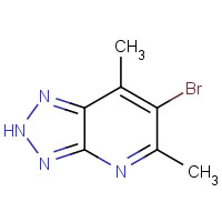 121655-34-3 6-bromo-5,7-dimethyl-2H-triazolo[4,5-b]pyridine chemical structure