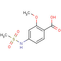 89469-44-3 4-(methanesulfonamido)-2-methoxybenzoic acid chemical structure
