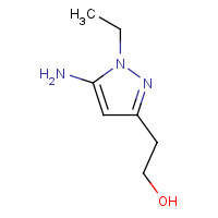 1224888-32-7 2-(5-amino-1-ethylpyrazol-3-yl)ethanol chemical structure