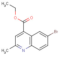 62482-30-8 ethyl 6-bromo-2-methylquinoline-4-carboxylate chemical structure