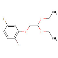 253429-30-0 1-bromo-2-(2,2-diethoxyethoxy)-4-fluorobenzene chemical structure