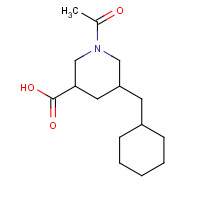 939410-81-8 1-acetyl-5-(cyclohexylmethyl)piperidine-3-carboxylic acid chemical structure