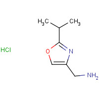 1052546-96-9 (2-propan-2-yl-1,3-oxazol-4-yl)methanamine;hydrochloride chemical structure