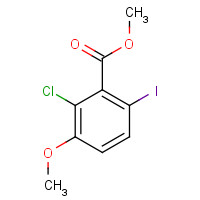 1616291-05-4 methyl 2-chloro-6-iodo-3-methoxybenzoate chemical structure
