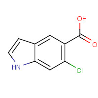 256935-86-1 6-chloro-1H-indole-5-carboxylic acid chemical structure