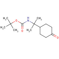 1158753-35-5 tert-butyl N-[2-(4-oxocyclohexyl)propan-2-yl]carbamate chemical structure