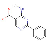 226954-90-1 4-(methylamino)-2-phenylpyrimidine-5-carboxylic acid chemical structure