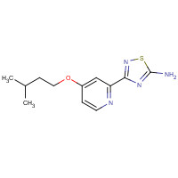 1179360-57-6 3-[4-(3-methylbutoxy)pyridin-2-yl]-1,2,4-thiadiazol-5-amine chemical structure