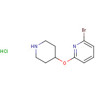 1159815-93-6 2-bromo-6-piperidin-4-yloxypyridine;hydrochloride chemical structure