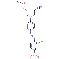 6021-61-0 2-[4-[(2-chloro-4-nitrophenyl)diazenyl]-N-(2-cyanoethyl)anilino]ethyl acetate chemical structure