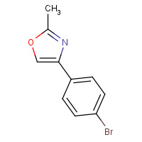 22091-49-2 4-(4-bromophenyl)-2-methyl-1,3-oxazole chemical structure