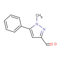 124344-94-1 1-methyl-5-phenylpyrazole-3-carbaldehyde chemical structure