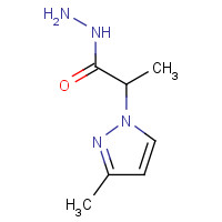 1005695-50-0 2-(3-methylpyrazol-1-yl)propanehydrazide chemical structure