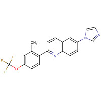 1201902-15-9 6-imidazol-1-yl-2-[2-methyl-4-(trifluoromethoxy)phenyl]quinoline chemical structure