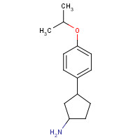 1341901-22-1 3-(4-propan-2-yloxyphenyl)cyclopentan-1-amine chemical structure