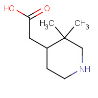 1388144-58-8 2-(3,3-dimethylpiperidin-4-yl)acetic acid chemical structure