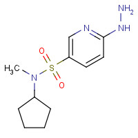 1094874-04-0 N-cyclopentyl-6-hydrazinyl-N-methylpyridine-3-sulfonamide chemical structure