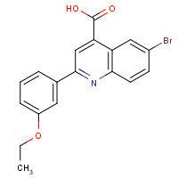 350999-95-0 6-bromo-2-(3-ethoxyphenyl)quinoline-4-carboxylic acid chemical structure