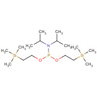121373-20-4 N-[bis(2-trimethylsilylethoxy)phosphanyl]-N-propan-2-ylpropan-2-amine chemical structure