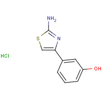 1050556-38-1 3-(2-amino-1,3-thiazol-4-yl)phenol;hydrochloride chemical structure