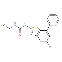 1000289-61-1 1-(5-bromo-7-pyridin-2-yl-1,3-benzothiazol-2-yl)-3-ethylurea chemical structure