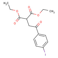 851527-35-0 diethyl 2-[2-(4-iodophenyl)-2-oxoethyl]propanedioate chemical structure