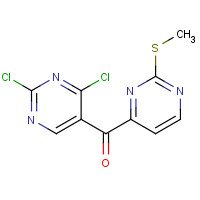 1386398-85-1 (2,4-dichloropyrimidin-5-yl)-(2-methylsulfanylpyrimidin-4-yl)methanone chemical structure