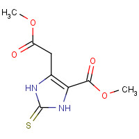 92203-78-6 methyl 5-(2-methoxy-2-oxoethyl)-2-sulfanylidene-1,3-dihydroimidazole-4-carboxylate chemical structure