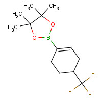 683242-93-5 4,4,5,5-tetramethyl-2-[4-(trifluoromethyl)cyclohexen-1-yl]-1,3,2-dioxaborolane chemical structure