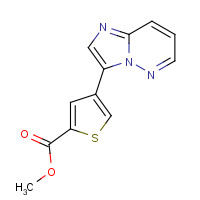 1235545-56-8 methyl 4-imidazo[1,2-b]pyridazin-3-ylthiophene-2-carboxylate chemical structure