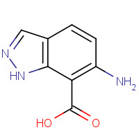 73907-95-6 6-amino-1H-indazole-7-carboxylic acid chemical structure