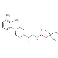 186594-67-2 tert-butyl N-[2-[4-(2,3-dimethylphenyl)piperazin-1-yl]-2-oxoethyl]carbamate chemical structure